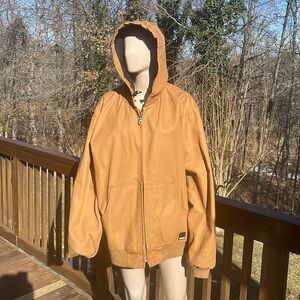 Men’s Craftsman Hooded Waterproof Zippered Jacket- Lined